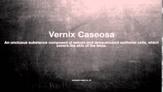 Medical vocabulary What does Vernix Caseosa mean [upl. by Nrev]