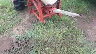 Fertiliser spreader in slow motion [upl. by Holmes217]