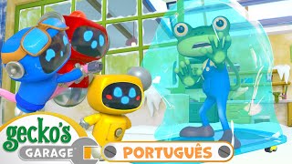 Gecko Está Congelado Vamos Salválo  Garagem do Gecko em Português  Desenhos Animados [upl. by Nonnahsal]