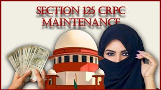 Divorced Muslim woman can seek maintenance under Section 125 CrPC [upl. by Anirtep]