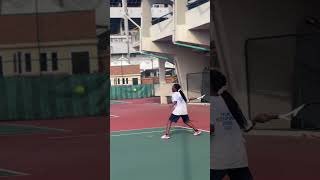 That grunt when you want to hit a forehand winner Mofifun tennis shorts foryou youtubeshorts [upl. by Procter]