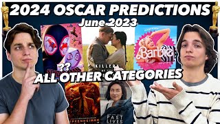 2024 Oscar Predictions  DirectingWritingTechs etc  June 2023 [upl. by Anilak]