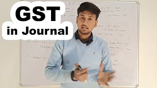 Gst in journal how to make journal entry for cgst sgst igst gst adjustment gst ki entry kaise kre [upl. by Jotham]