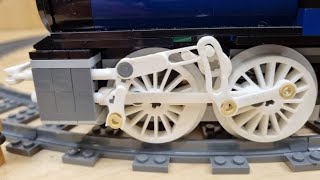 LEGO Gresley conjugated Walschaerts valve gear fully working with suspension MOC [upl. by Roger]