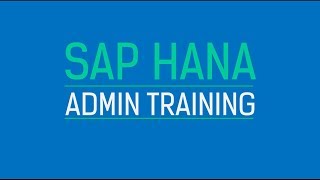 SAP HANA ADMIN TRAINING  HA200 [upl. by Gardol]