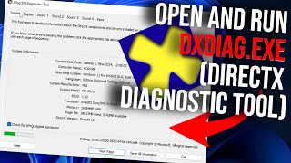 How to Open and Run dxdiagexe DirectX Diagnostic Tool on Windows 1011 [upl. by Feledy303]