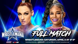 Becky Lynch vs Bianca Belair Raw Women’s Championship Match WrestleMania 38 Full Match  Noology [upl. by Laurent]