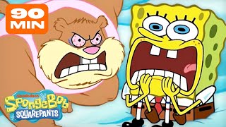 SpongeBobs ANGRIEST Moments 😡🤯  90 Minute Compilation  SpongeBob [upl. by Derrick189]