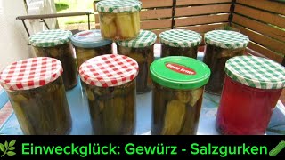 🥒 Gewürzgurken Knackig würzig lecker 🌿 [upl. by Orips378]