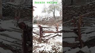 Guraz Valley Snow fall nature meadows viralshort mountainmeadow travel beautiful neelumvalley [upl. by Claudine]