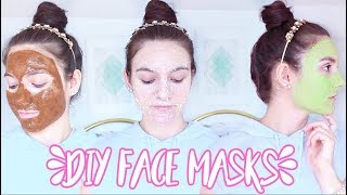 4 DIY FACE MASKS For ACNE OILY SKIN DRY SKIN [upl. by Barbe]