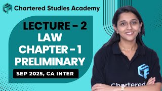 Lecture 2  Corporate and Other Laws  CA Inter Safalta Batch SEP 2025  CSA 🎯 [upl. by Deland]