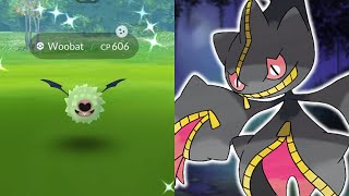 Shiny woobat FINALLY And extra Mega Raid Benette In Pokemon Go [upl. by Phillipp176]