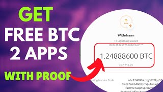 2 Legit Apps To Get Free BTC Daily And With It To Your Crypto Wallet  BTC Mining Apps [upl. by Curtis]