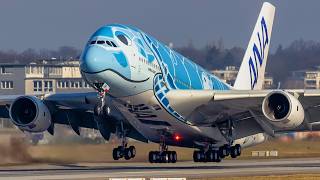 70 minutes of Airbus A380 ONLY  ALL AIRLINES  Landing and Take off around the World [upl. by Reggis]