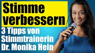 3 Tipps für eine schönere Stimme Stimmtraining mit Dr Monika Hein [upl. by Southard354]