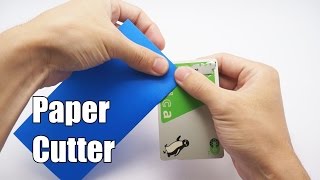 HOW TO MAKE A PAPER CUTTER  Origami Tip 7 [upl. by Neerual]