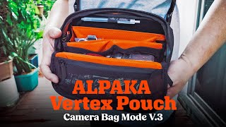 ALPAKA Vertex Pouch  Camera bag Overhead Show Product 4K [upl. by Powers582]