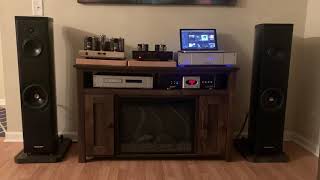 Cary audio SLA Signature AmpCary SLP90Sonus Faber LiutoMusical Fidelity Trivista 21 Tube Dac [upl. by Aelaza]