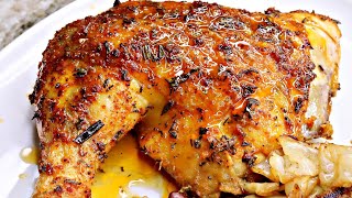 The Secret To Make The BEST JUICY Baked Chicken Quarters in the Oven [upl. by Edgardo]