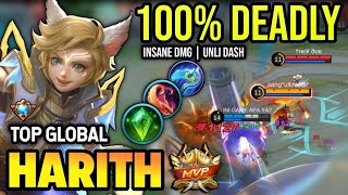 HARITH BEST BUILD 2023  TOP GLOBAL HARITH GAMEPLAY  MOBILE LEGENDS✓ [upl. by Ettenay60]