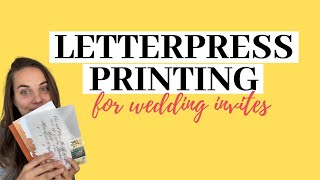 Letterpress Printing for Wedding Invites [upl. by Artina532]