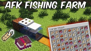 EASY Minecraft AFK Fishing Farm  Fast and Simple 120 [upl. by Nerissa548]