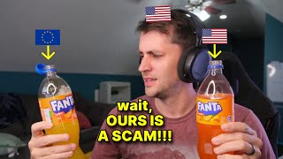 American Fanta VS European Fanta American reaction [upl. by Analart362]