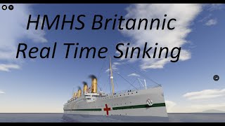 HMHS Britannic Real Time sinking [upl. by Trevorr581]