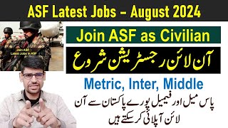 ASF Latest Jobs 2024 Online Apply  Airport Security Force new jobs 2024  join asf as civilian jobs [upl. by Nueoht]