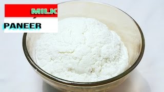 MILK PANEER RECIPE HOMEMADE HOW TO MAKE MILK PANEER milk chhena recipe in hindi [upl. by Reham630]