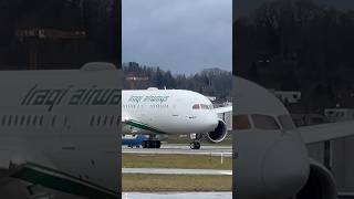 Iraqi Airways B787 Flughafen Zürich WEF 2024 [upl. by Dannica19]