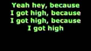 afroman because i got high lyrics [upl. by Annawit]