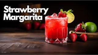 Strawberry Margarita Recipe  Easy Cocktail Tutorial [upl. by Enavi]