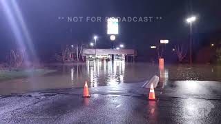 04122024 Bridgeville PA  High creek flooding closed roads [upl. by Ravid45]