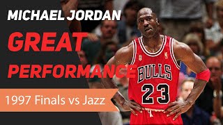 Michael Jordan 1997 NBA Finals Great Performance [upl. by Davin]