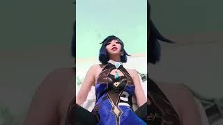 Unholy transition  Yelan cosplay by Kitz Cua  Genshin Impact [upl. by Ramalahs]