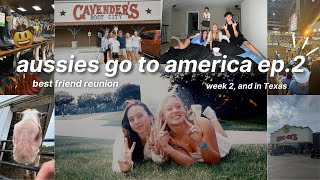 aussies go to america ep2  wk2 and in Texas [upl. by Enortna]