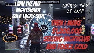 I WIN the HVY Nightshark Then make 12M selling Nightclub stock and Foolz Gold plus animal pics [upl. by Danieu]