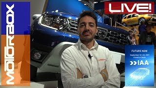 Dacia Duster 2018 in video dal Salone di Francoforte 2017 [upl. by Relyhcs]