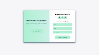 Tutoriel JavaScript  Formulaire dInscription amp de Connexion Animé  HTML CSS JavaScript [upl. by Lundin]