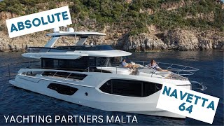 The Absolute Navetta 64 Motor Yacht  Yachting Partners Malta [upl. by Daffy]