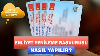 EHLİYET YENİLEME BAŞVURUSU NASIL YAPILIR E Devlet Üzerinden Ehliyet Randevusu Alma [upl. by Adikam]