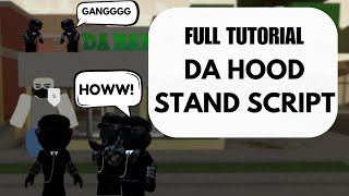 Full Tutorial Da Hood Stand Script  Roblox Script  NIGScripter [upl. by Einahpet]