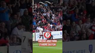 Sinclair Armstrong gets a deserved standing ovation from the travelling Bristol City fans ❤️ [upl. by Downes]