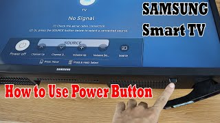 How to Use Samsung Smart TV Power Button [upl. by Yrellih]