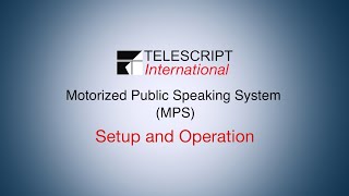 Telescript MPS Tutorial [upl. by Engel938]