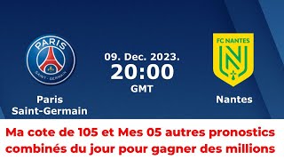 Pronostics foot du jour Cote De 105 Et Mes 4 autres Pronostic pour gagner sur 1xbet sur le football [upl. by Cesar]