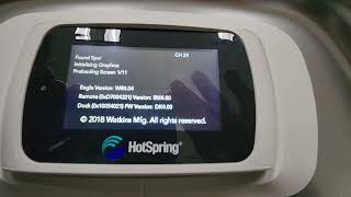 Hot Spring spa wireless remote sync searching for spa issues [upl. by Yerfoeg]