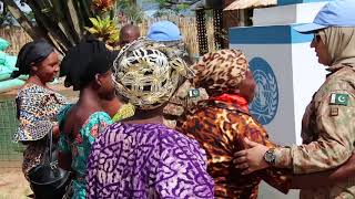 Major Nazia Mustafa member of the MONUSCO Female Engagement Team FET from Pakistan [upl. by Genet]